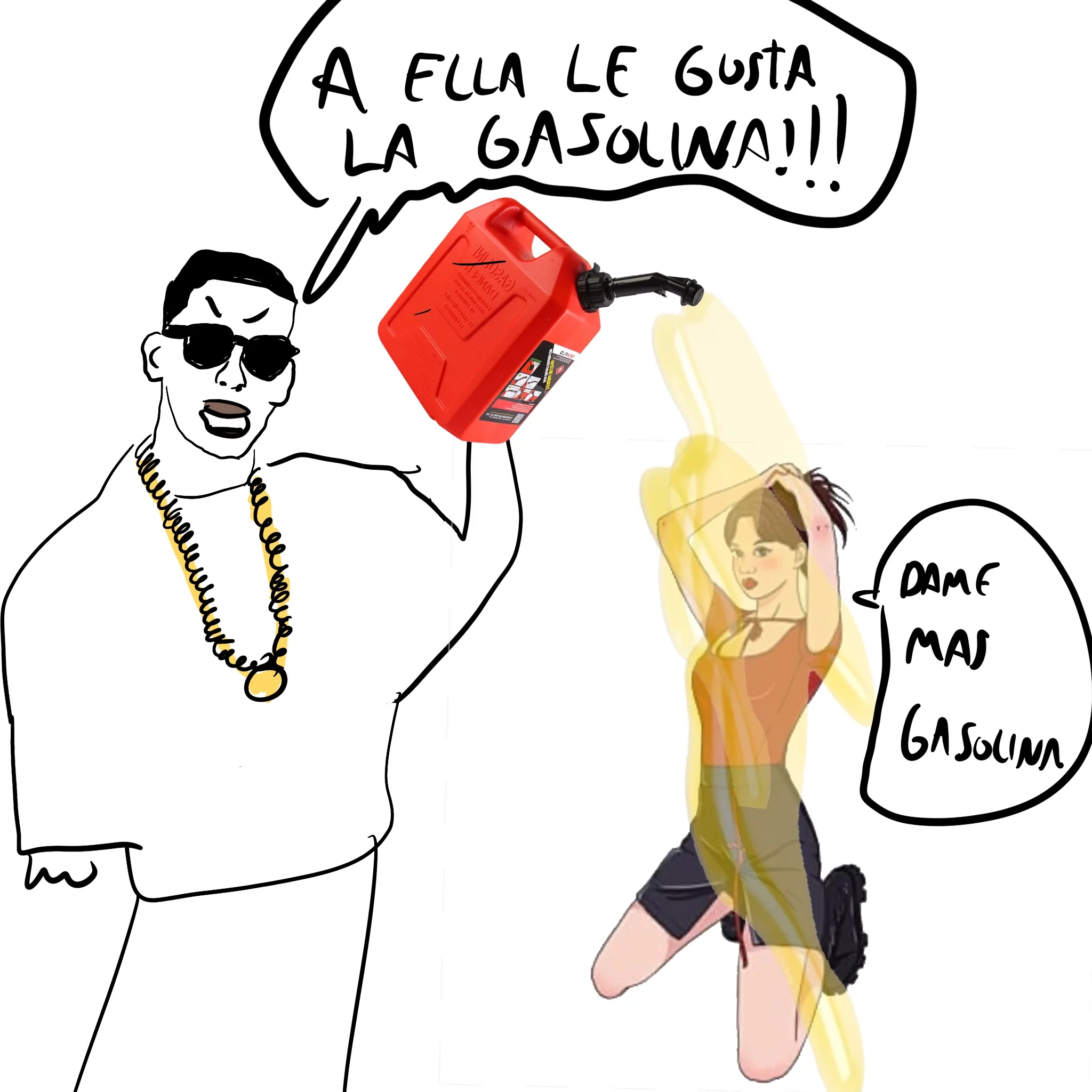 a ella le gusta la gasolina